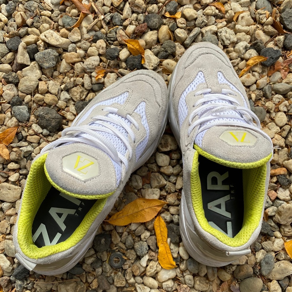 Zara white sneakers